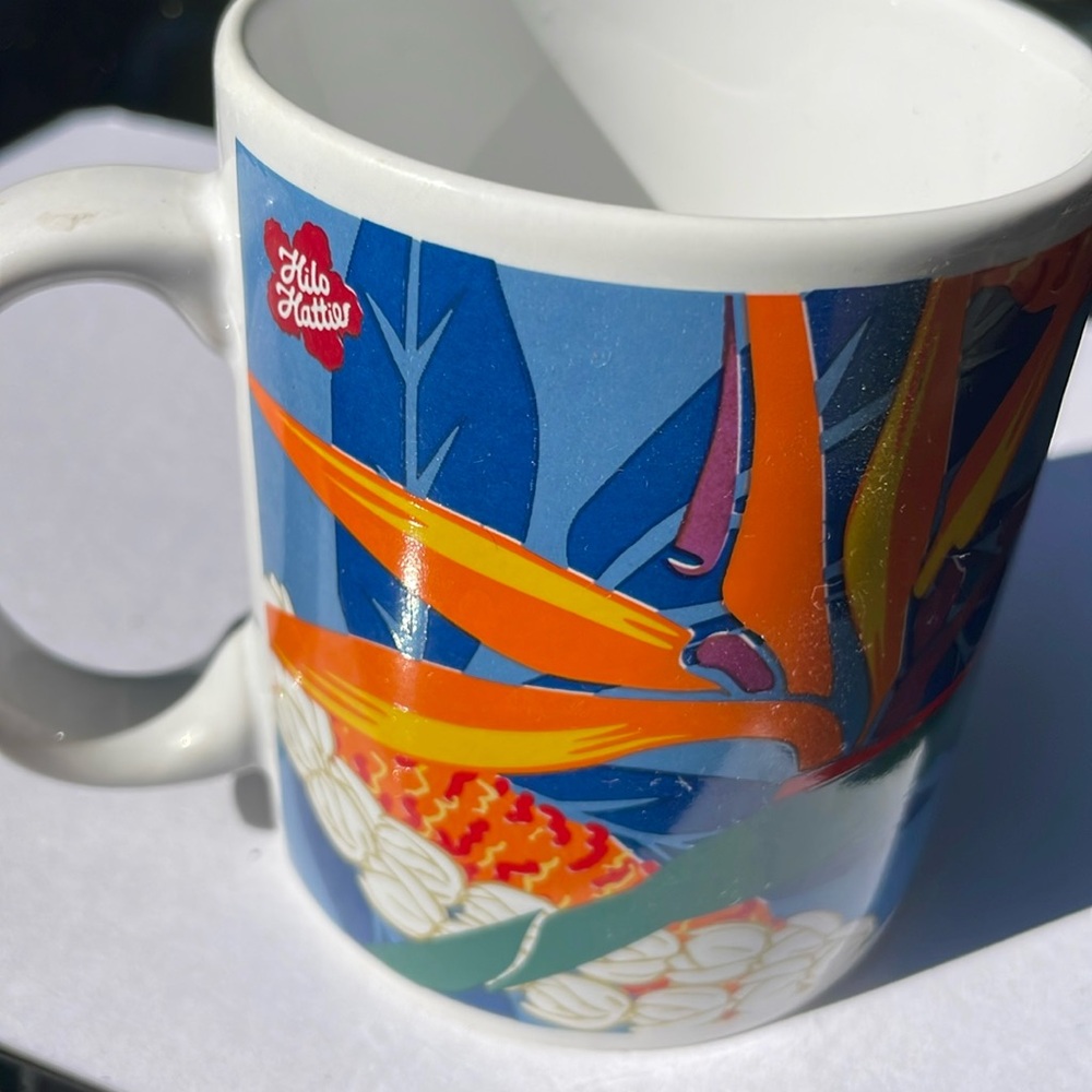 Vintage Hilo Hattie Bird Of Paradise Coffee Mug 1999 Island Heritage Cup